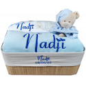 Corbeille cadeau naissance personnalisée