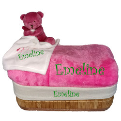 Coffret cadeau naissance - coffret naissance personnalisé,broderie  personnalisée pour bébé - brody floky