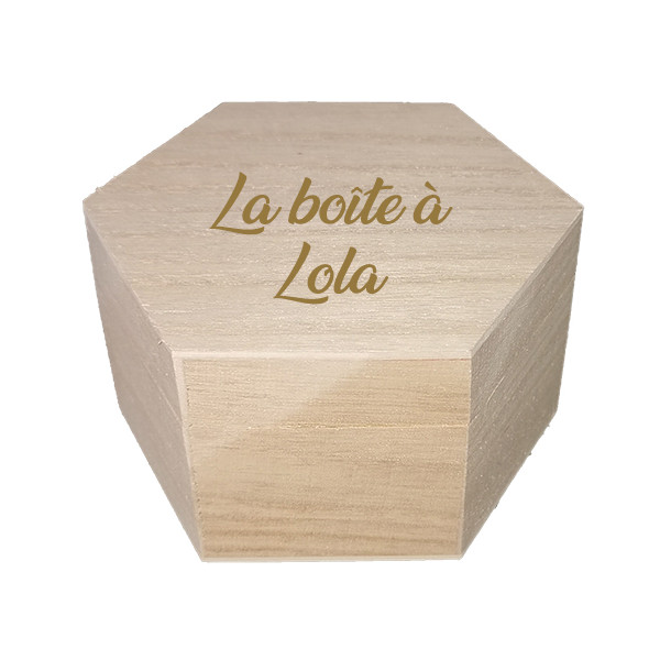 Coffret en bois personnalisé