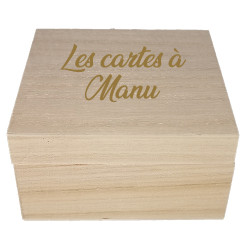 Coffret en bois personnalisé