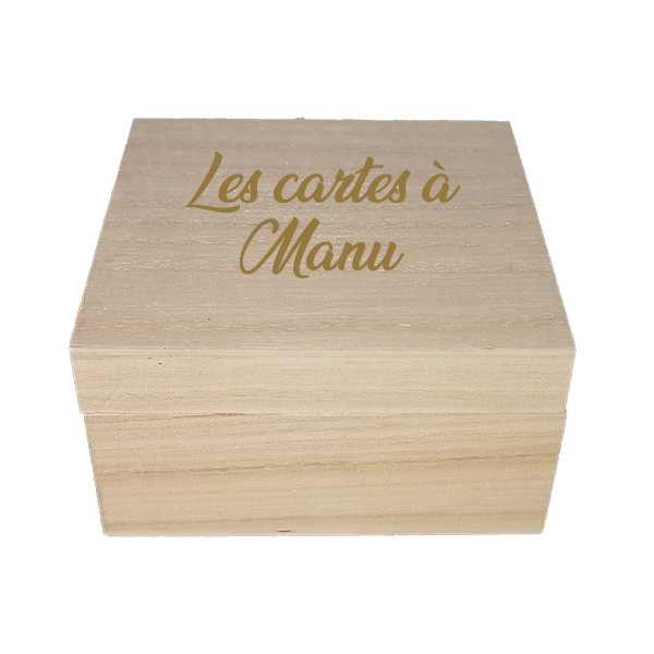 Coffret en bois personnalisé