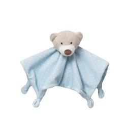 Baby Nat' - Doudou Plat Edgar l'Eléphant pour Bébé Garçon et Fille - Idée  Cadeau de Naissance Bébé - Peluche Doudou Bleu Mouchoir - Kit Naissance