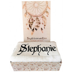 coffret serviette de toilette personnalisée