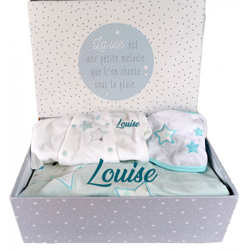 Corbeille cadeau naissance personnalisé