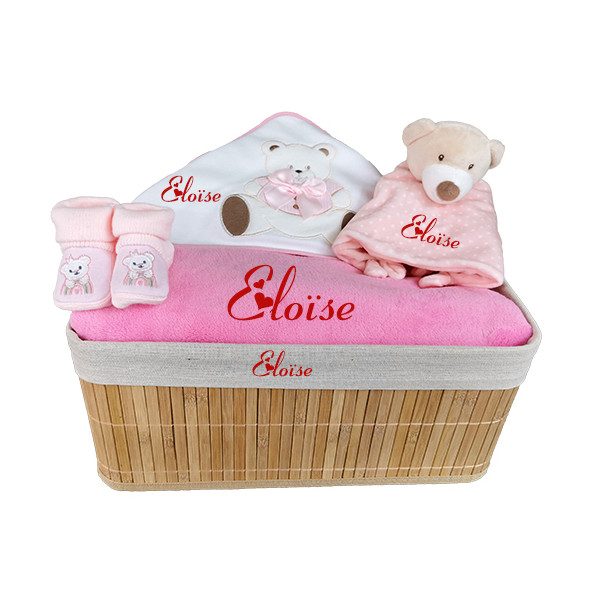 Corbeille cadeau naissance personnalisé