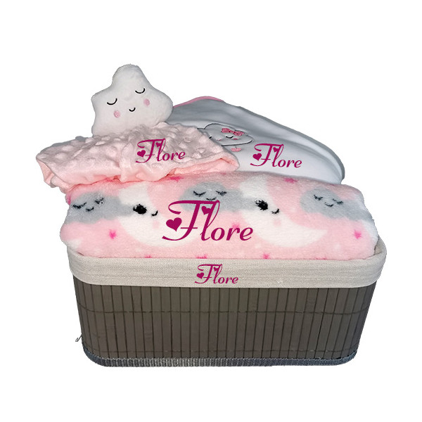 Corbeille cadeau naissance personnalisé
