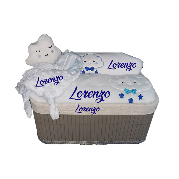 Corbeille cadeau naissance personnalisé