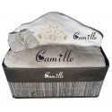 Corbeille cadeau naissance personnalisée