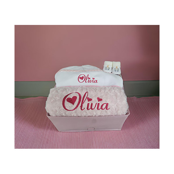 Corbeille cadeau naissance personnalisé