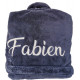 Peignoir Personnalisé pour adulte cobalt
