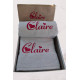 Coffret serviette de bain + drap de bain personnalisés + trousse