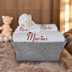 Corbeille cadeau naissance personnalisé