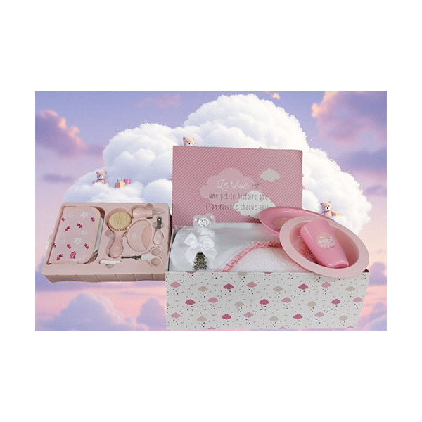 Corbeille cadeau naissance personnalisé