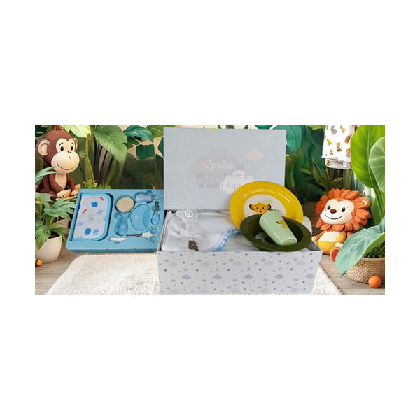 Corbeille cadeau naissance personnalisé