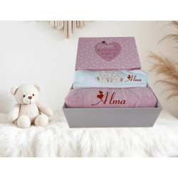 Corbeille cadeau naissance personnalisé