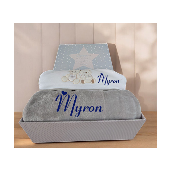 Corbeille cadeau naissance personnalisé