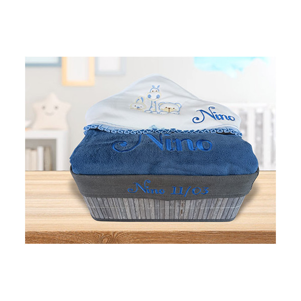 Corbeille cadeau naissance personnalisé
