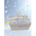 Corbeille cadeau naissance personnalisée